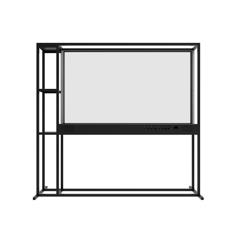 77寸OLED透明屏立式展示柜